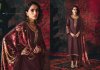 Raah By Rangati Pashmina Satin Dress Materials 